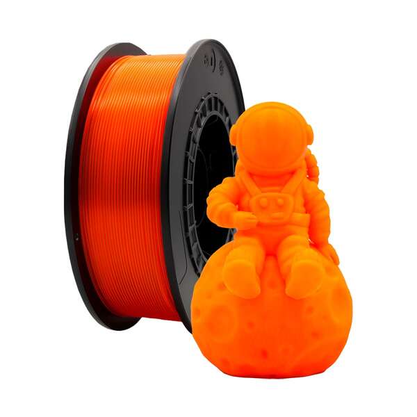 Filamento 3D PLA - Diametro 1.75mm - Bobina 1kg - Color Naranja Fluorescente